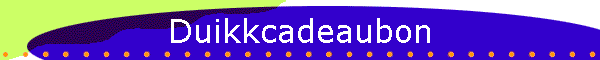 Duikkcadeaubon